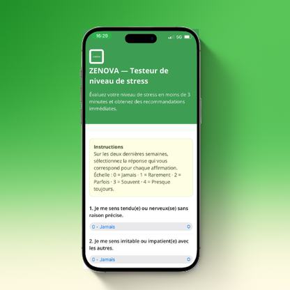 Zenova - L'Outil Qui Vous Aide À Maîtriser le Stress au Quotidien